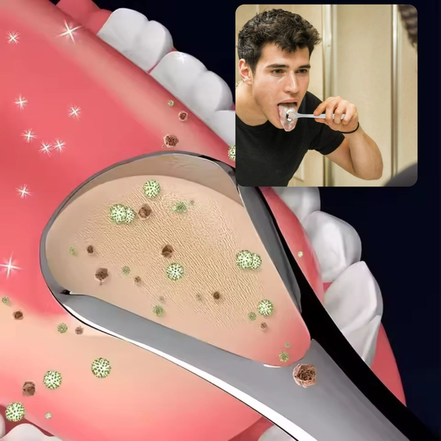 Stainless Steel Tongue Scraper